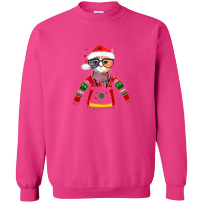 Cat Lovers T-shirt Meowy Christmas Heliconia