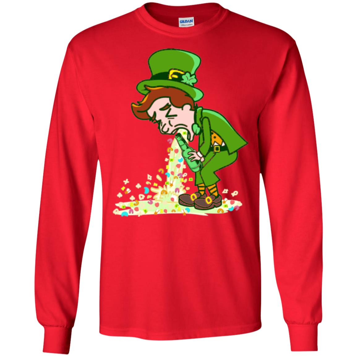 Saint Patty's Day Leprechaun St. Patricks Day T-shirt Red