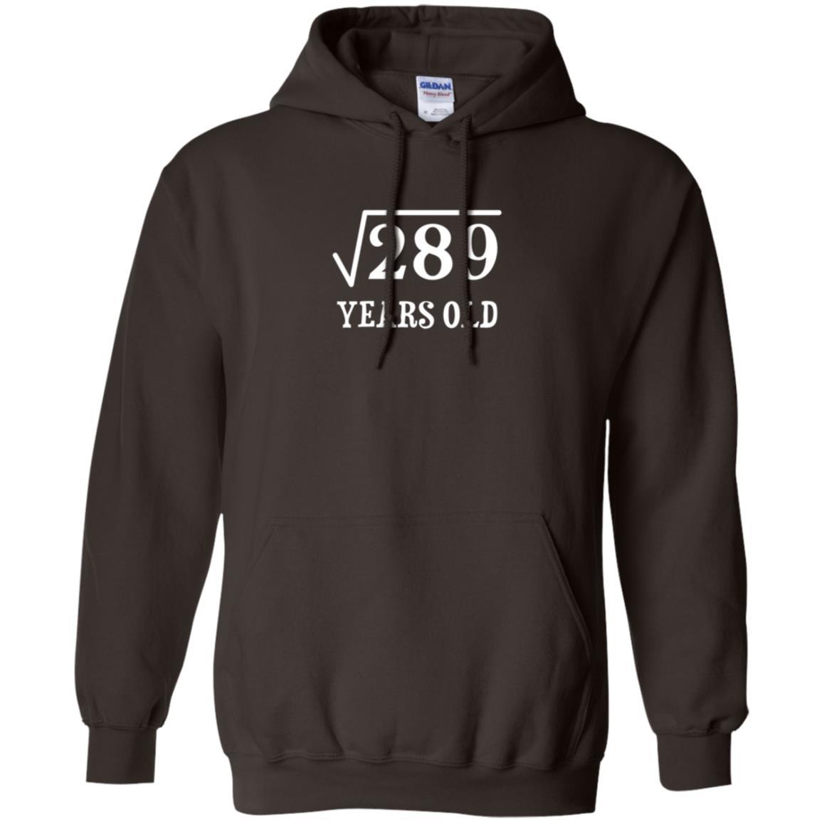 Brithday T-shirt Square Root Of 289 Dark Chocolate