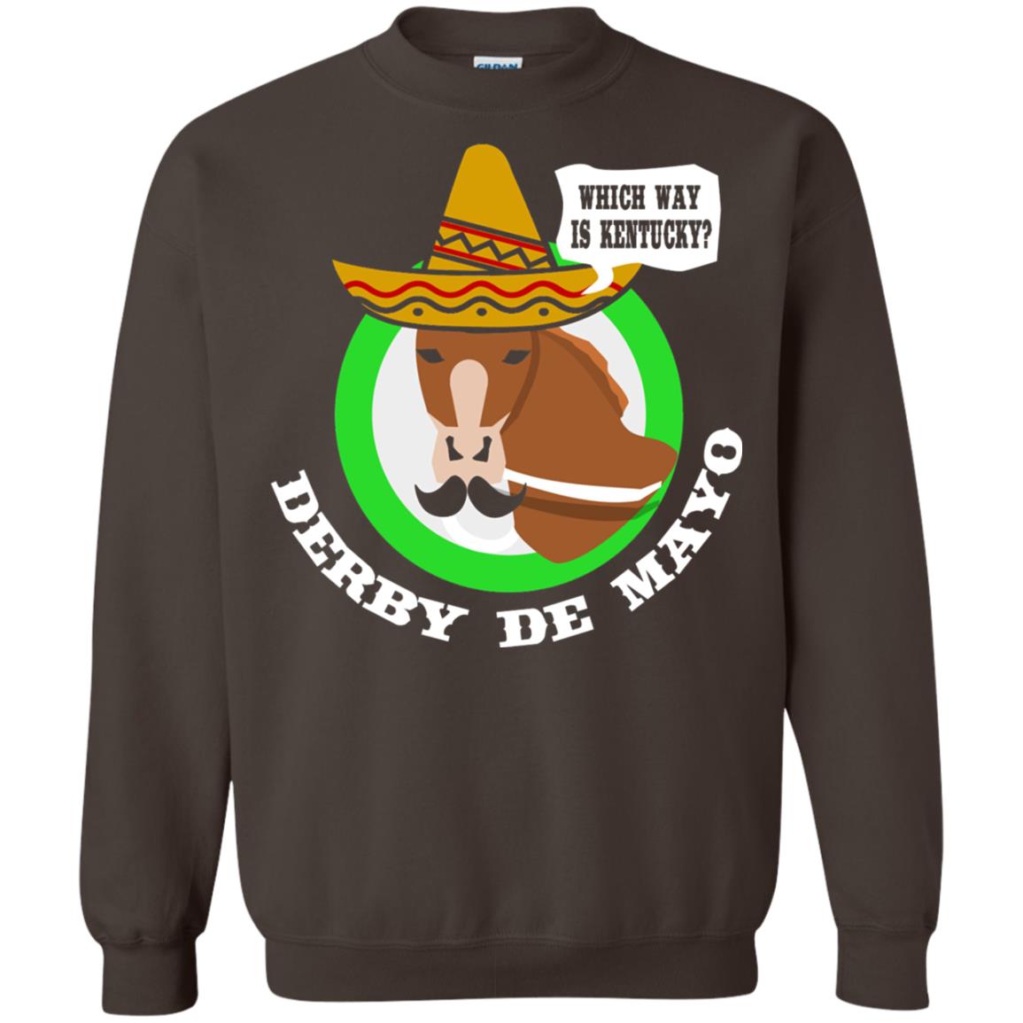 Derby De Mayo Kentucky Sombrero Mexican Horse Race T-shirt Dark Chocolate