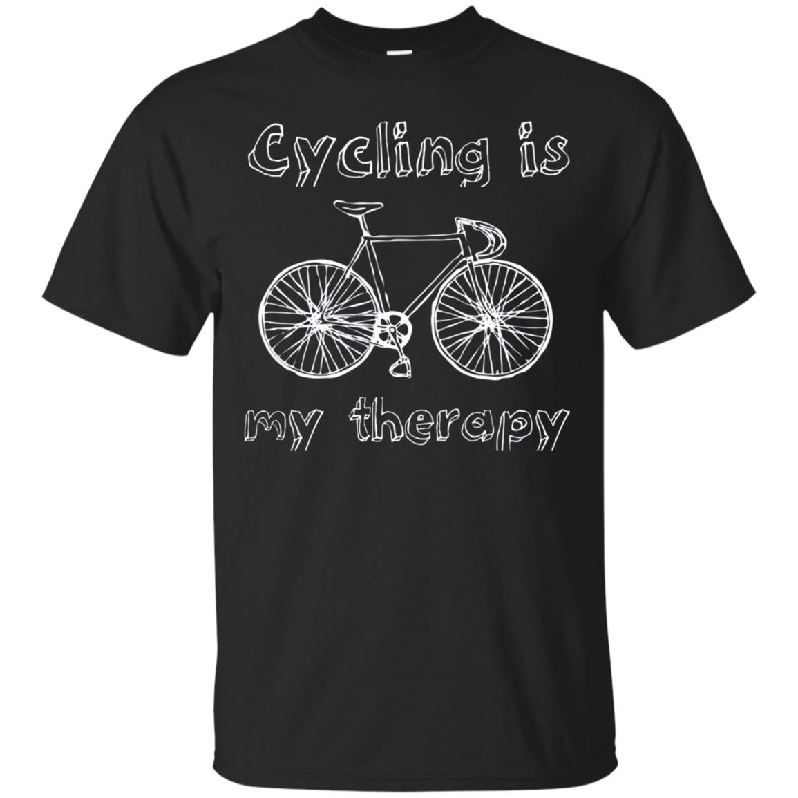Cycling Is My Therapy Spin Class T-shirt Black