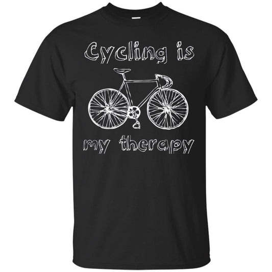 Cycling Is My Therapy Spin Class T-shirt Black