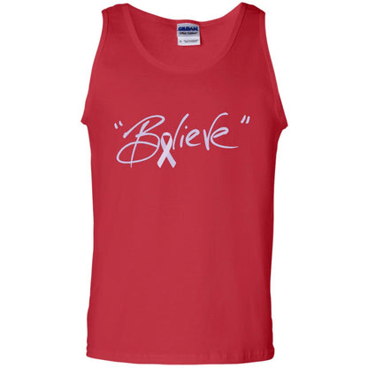 All Cancer Awareness Shirt Lavender Ribbon Believe Red