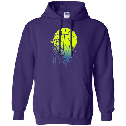 Basketball T-shirt Disintegrating Neon Green Purple