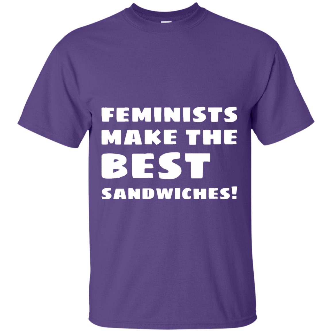 Feminists Make The Best Sandwiches Conversation T-shirt Purple