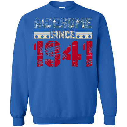 Awesome Since Legends Born In 1941 77 Years Old Birthday Shirt For Dad Or Papa Royal