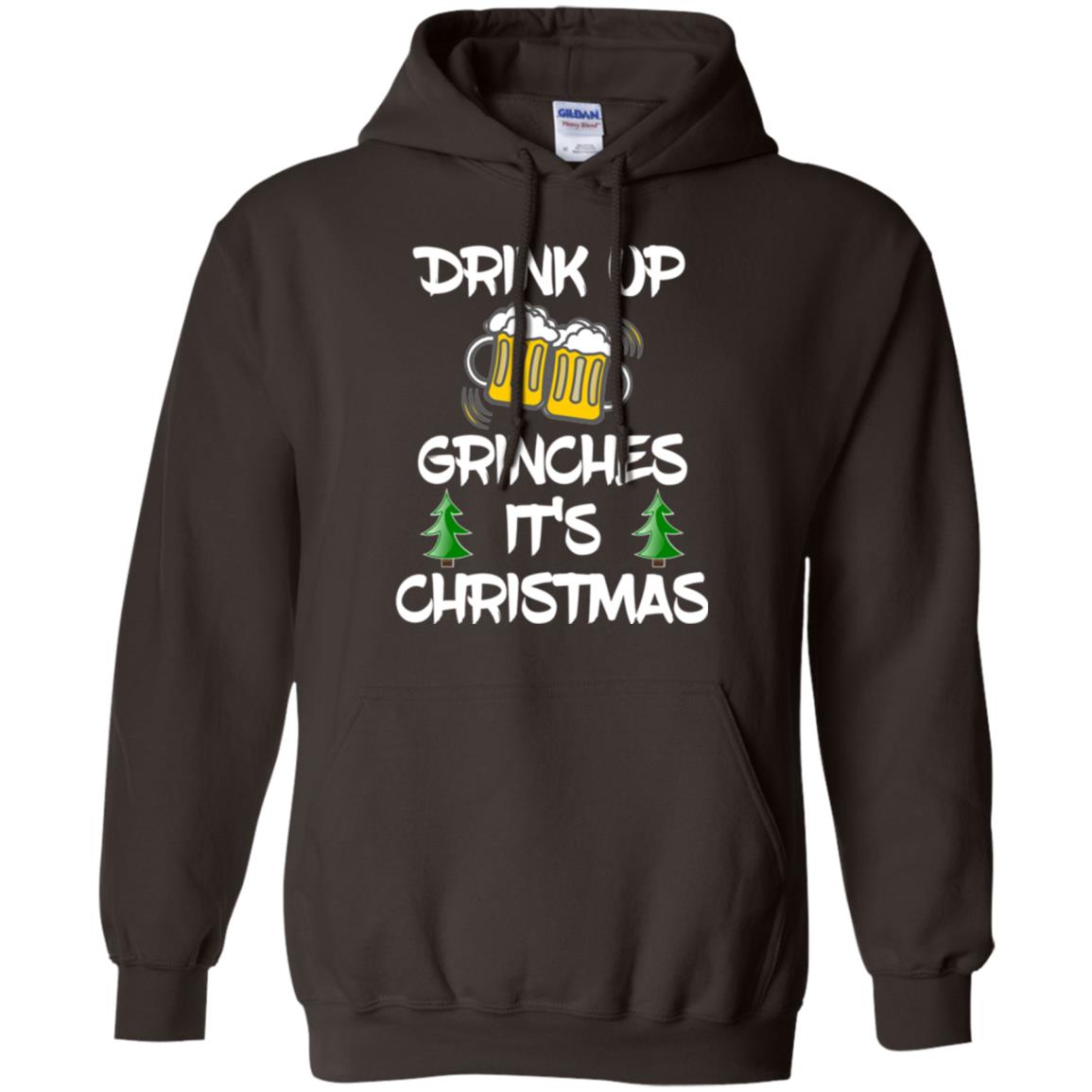 Beer Lovers T-shirt Drink Up Grinches It_s Christmas Dark Chocolate