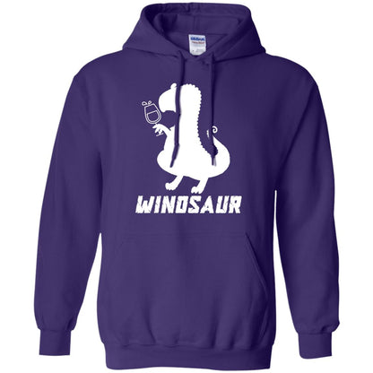 Drinking Party T-shirt Winosaur Wine Dinosaur Purple