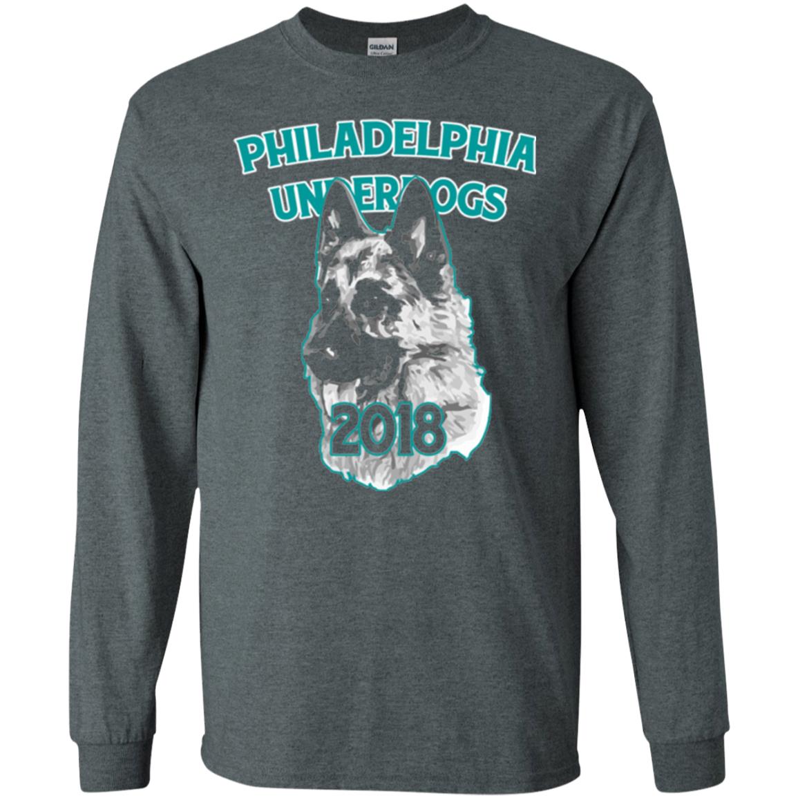 Dog Lover T-shirt Philadelphia Underdogs Celebration 2018 T-shirt Dark Heather