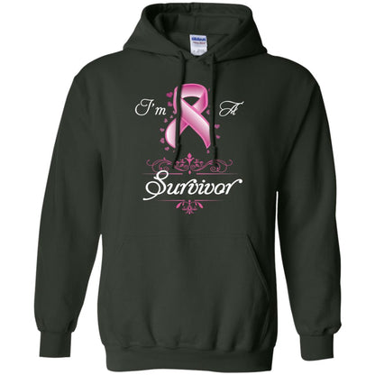 I Am A Survivor Breast Cancer Awareness Shirt Forest Green
