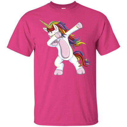 Dabbing Unicorn T-shirt Heliconia