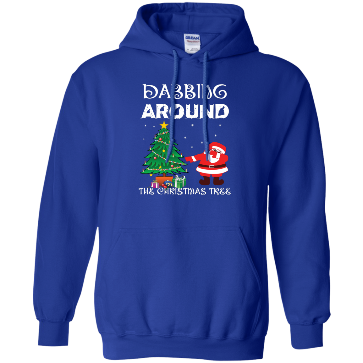 Christmas T-Shirt Dabbing Around The Christmas Tree Royal