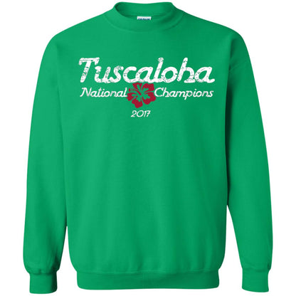 Football T-shirt Alabama Tuscaloha National Champions 2017 Irish Green