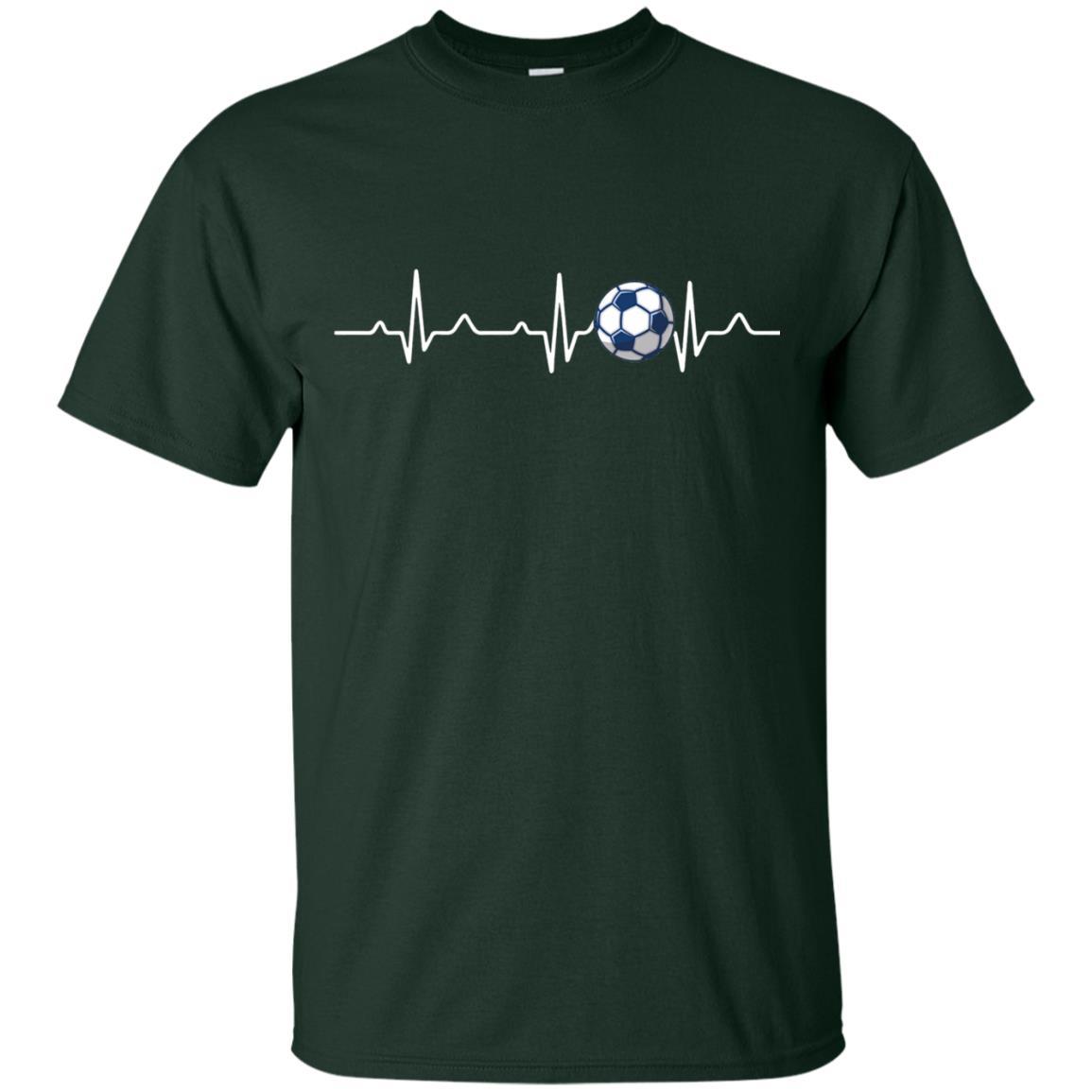 Heartbeat Soccer Lover T-shirt Forest Green
