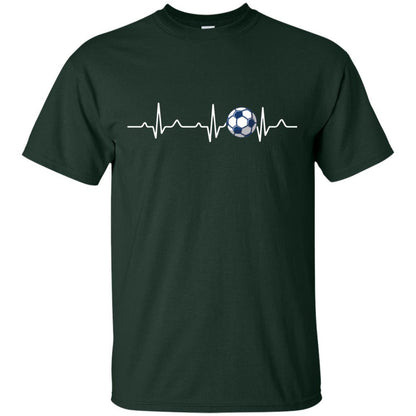 Heartbeat Soccer Lover T-shirt Forest Green
