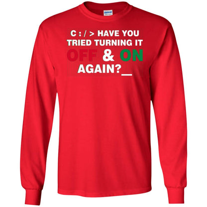 Programmer Have You Tried Turning It Off And On Again Red