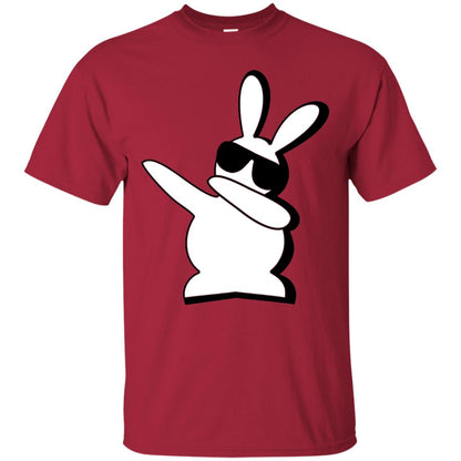 Dabbing Hip Hop Bunny Easter Shirt Cardinal