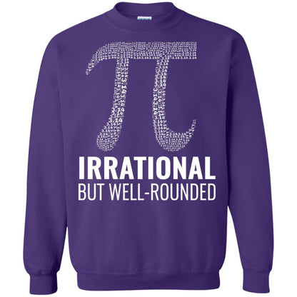 Funny Pi Shirt Irrational But Well Rounded Purple