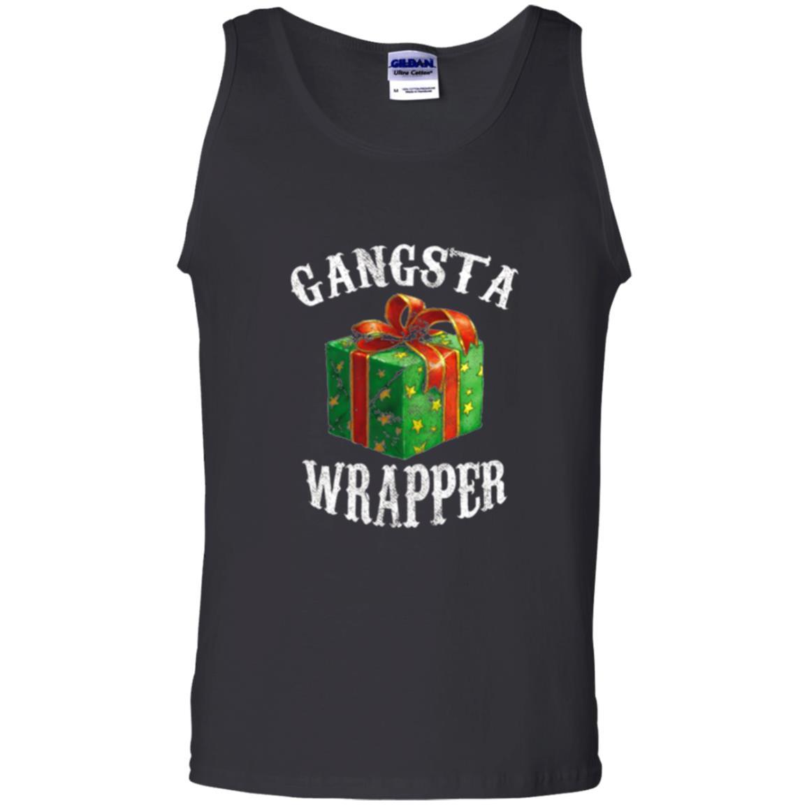 Christmas T-shirt Gangsta Wrapper Novelty Black