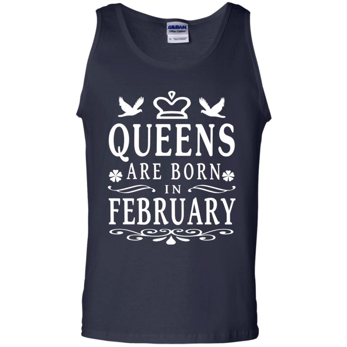 Birthday T-shirt Queens Are Born In February Navy