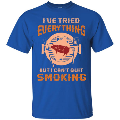 I Can’t Quit Smoking Barbecue Party T-shirt Royal