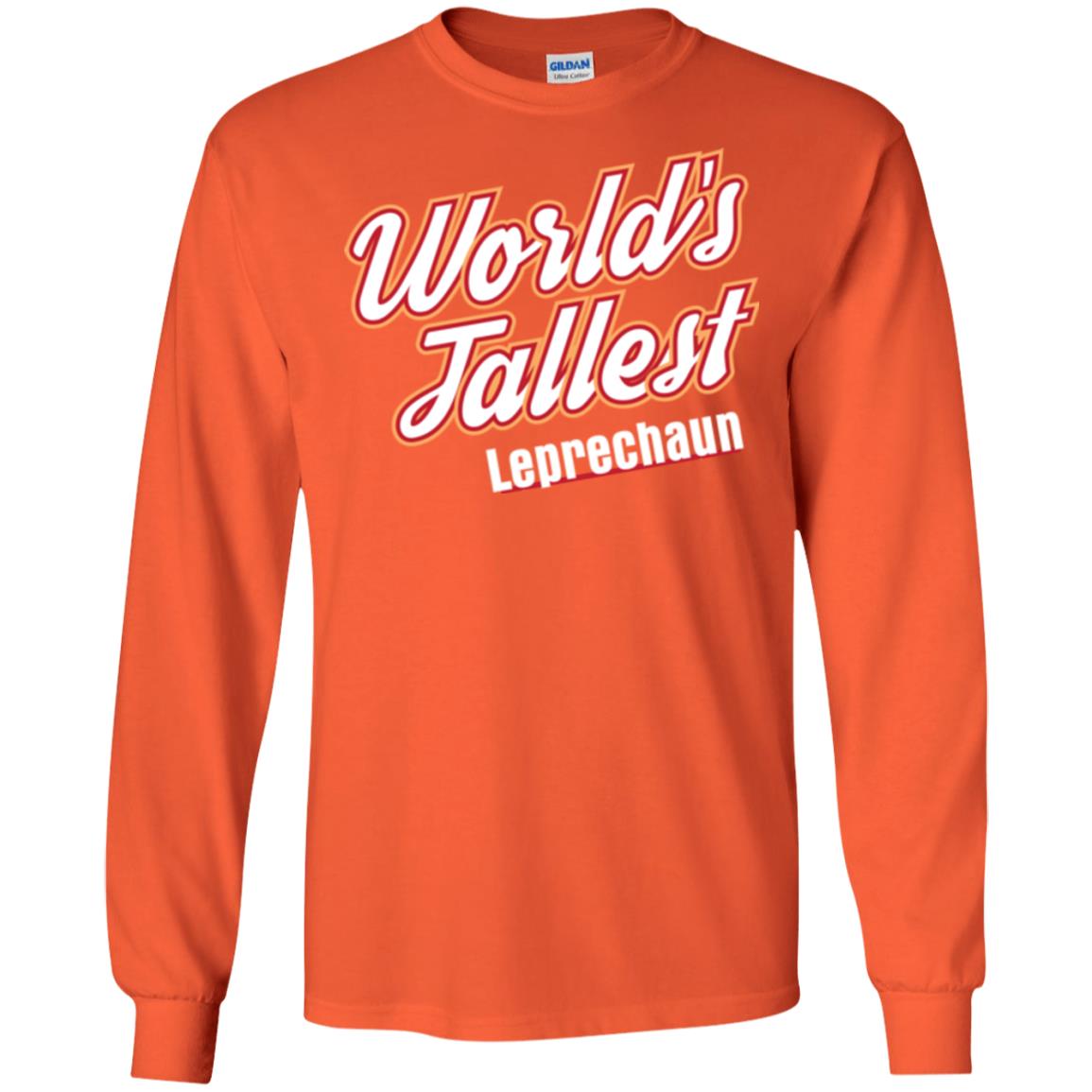 St. Patrick's Day T-shirt World's Tallest Leprechaun Orange