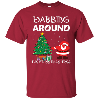 Christmas T-Shirt Dabbing Around The Christmas Tree Cardinal