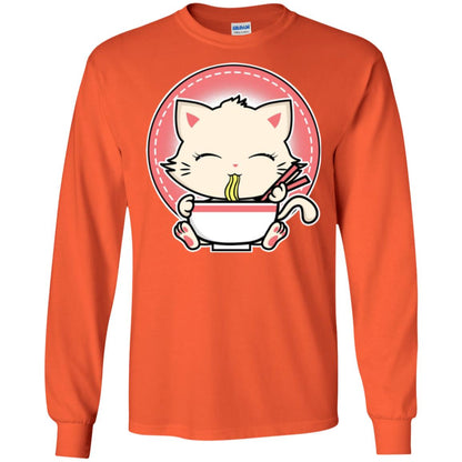 Kawaii Japanese Anime Cat Ramen T-shirt