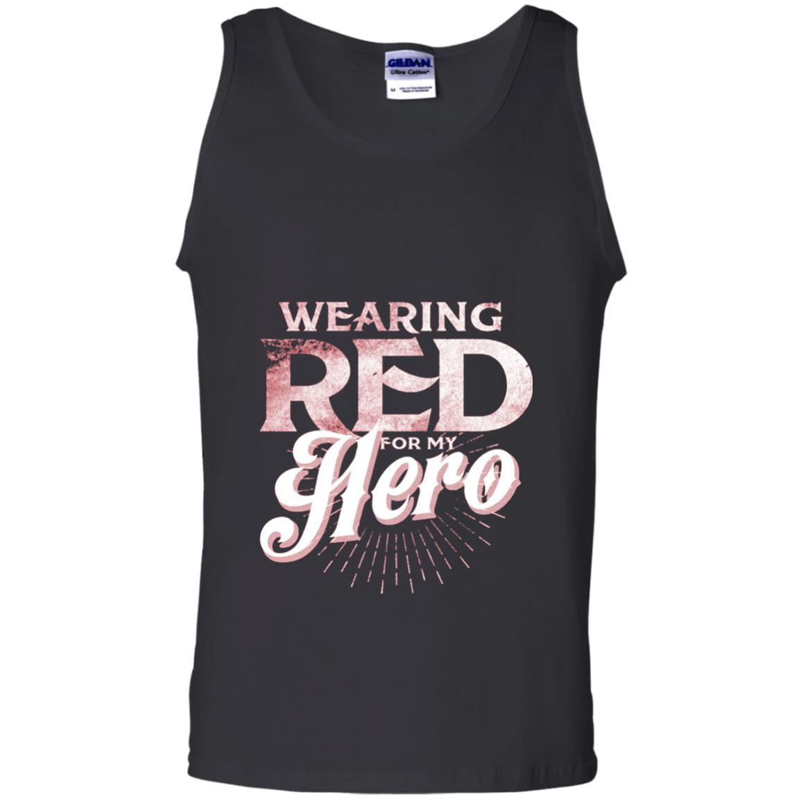 Wearing Red For My Hero Proud Us Army Shirt Black