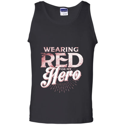 Wearing Red For My Hero Proud Us Army Shirt Black