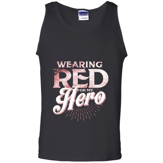 Wearing Red For My Hero Proud Us Army Shirt Black