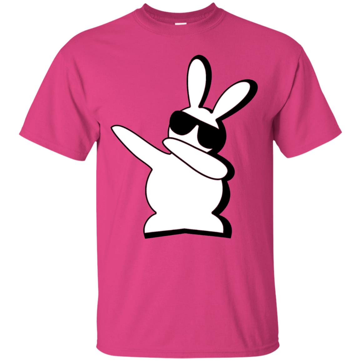 Dabbing Hip Hop Bunny Easter Shirt Heliconia