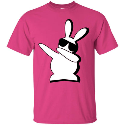 Dabbing Hip Hop Bunny Easter Shirt Heliconia