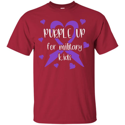Purple Up For Military Kids Shirt Cardinal