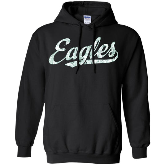 Eagles Mascot T-shirt Vintage Sports Name Black