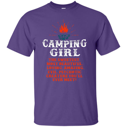 The Sweetest Most Beautiful Loving Amazing Evil Pyschotic Creature You'll Ever Meet Shirt Purple