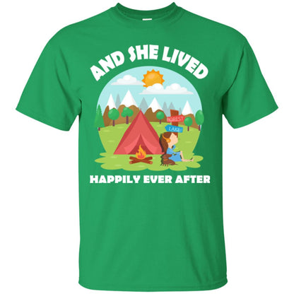 And She Lived Happily Ever After T-shirt Irish Green