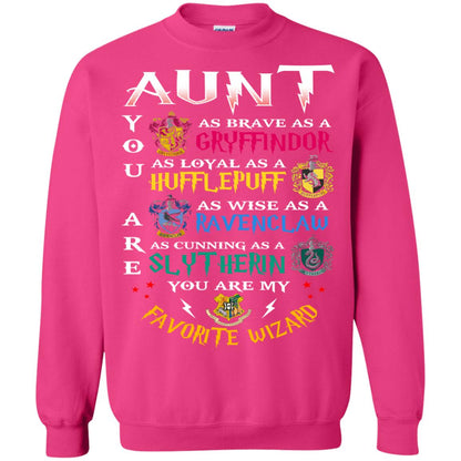 Aunt My Favorite Wizard Harry Potter Fan T-shirtG180 Gildan Crewneck Pullover Sweatshirt 8 oz.