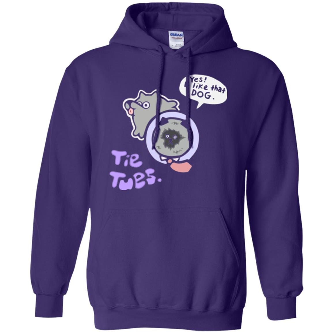 Yes I Like That Dog Tietuesday Dog Lover T-shirt Purple