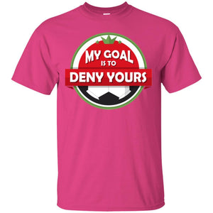 Soccer Christmas T-shirt My Goal Is To Deny Yours