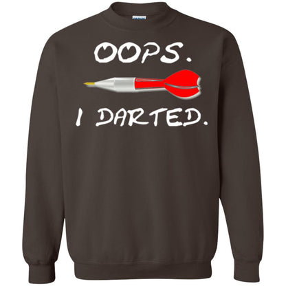 I Darted T Shirt - Dart Shirts Funny Oops T-shirt Dark Chocolate