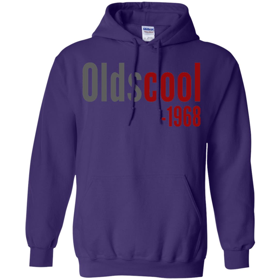 Oldscool 1968 Funny Old School 50th Birthday Gift T-shirt Purple