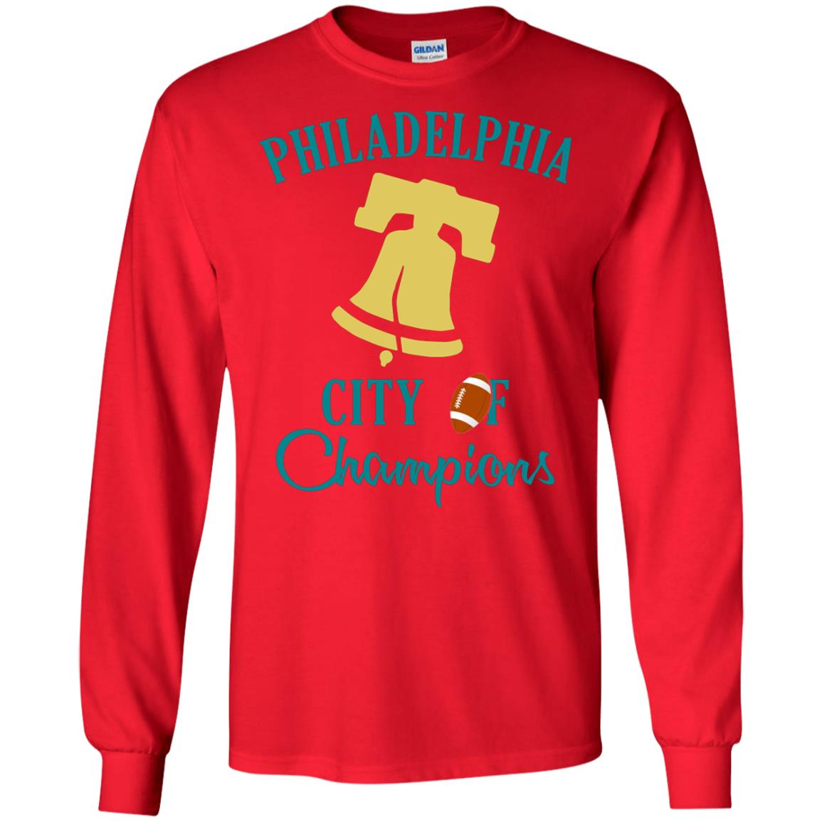 Football Lover T-shirt Philadelphia City Of Champion Red