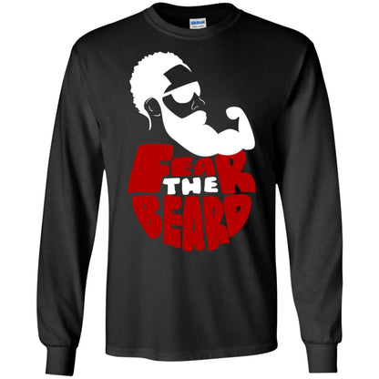 Fear The Beard No Shave November Gift Shirt For Mens Black