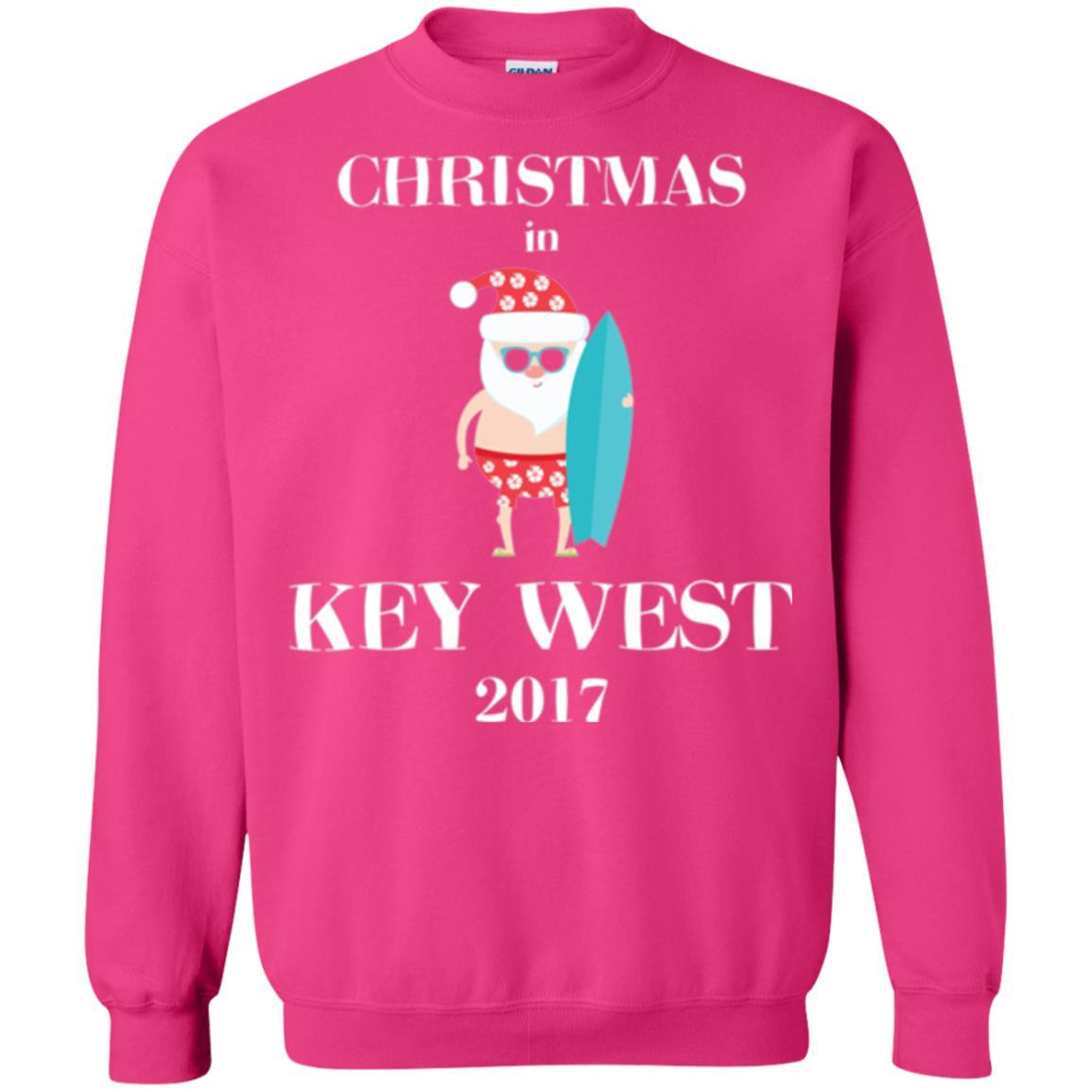 Family Vacation T-shirt Christmas In Key West 2017 Heliconia