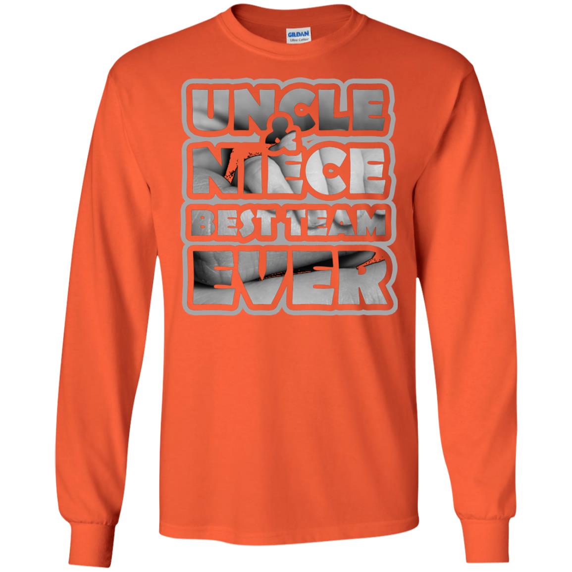 Uncle And Niece Best Team Ever Shirt For Uncle Or Niece Orange