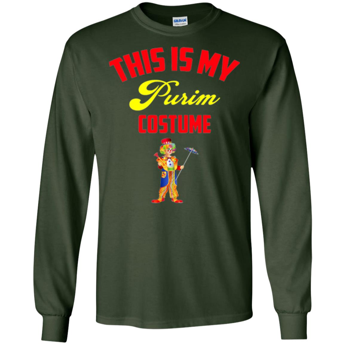 This Is My Purim Costume Purim Day T-shirt Forest Green