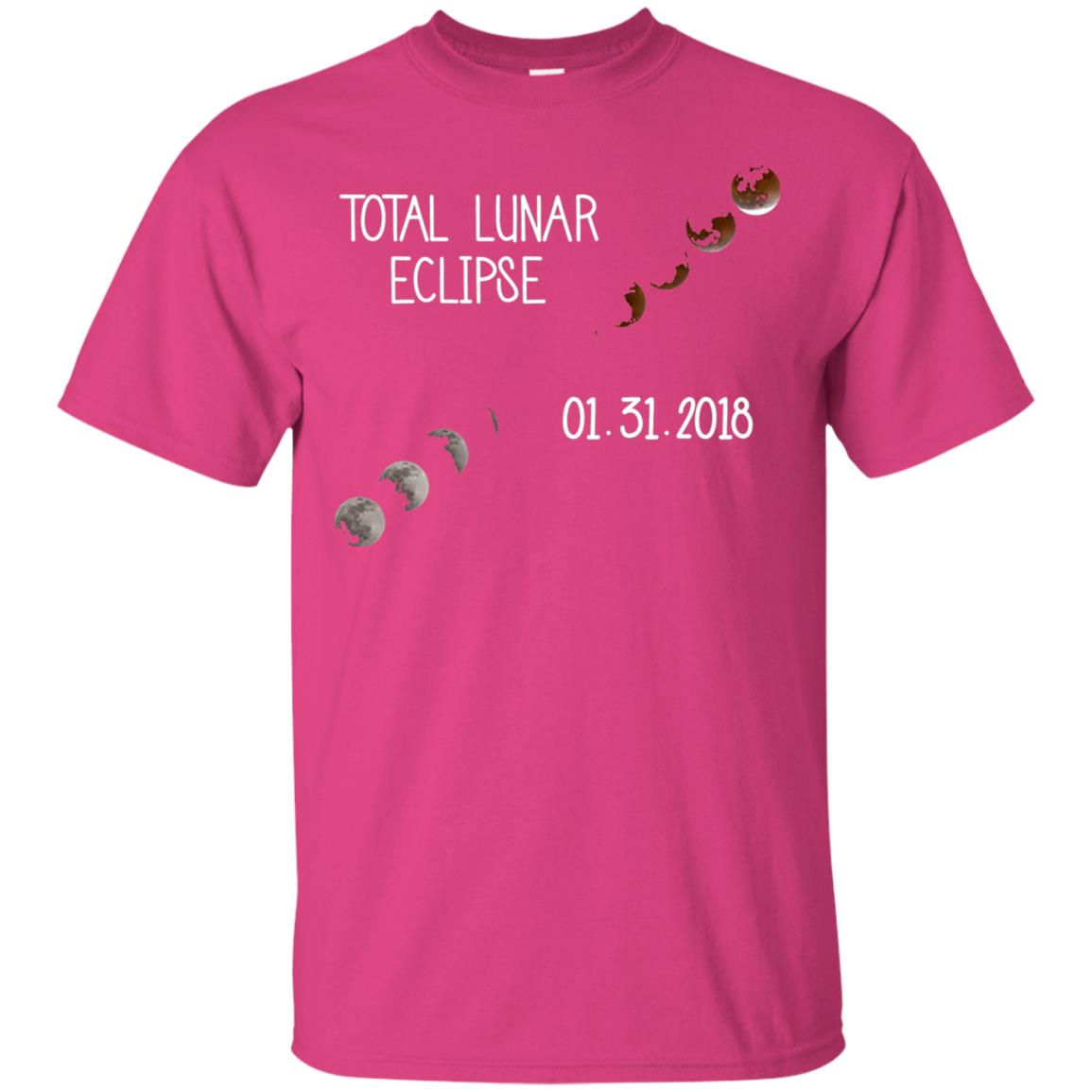 Total Lunar Eclipse 01-31-2018 Celebration Shirt Heliconia