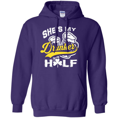 She_s My Drunker Half Saint Patrick_s Day T-shirt Purple