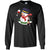 Snowman Cheer Up Wine Drinking Lovers Merry X-mas Gift ShirtG240 Gildan LS Ultra Cotton T-Shirt